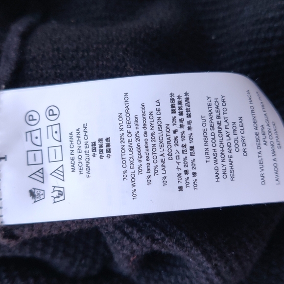 Michael kors 1/4 quarter zip pullover sweater size S color black - Picture 10 of 10